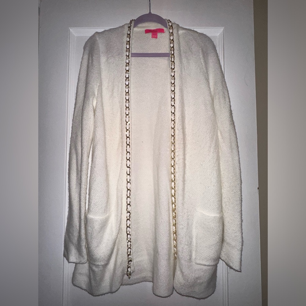 Lilly Pulitzer white cardigan